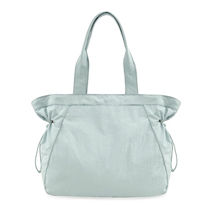 Bolsa de lona de nailon con logotipo personalizado, bolsa de mano de 18l para compras de fin de semana, bolsa de playa para mujer, bolsa de viaje - Product Image 1