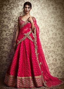 Elegante y hermoso vestido Lehenga Choli con bordado pesado zardozi trabajo para fiesta/boda-2019 - Product Image 2