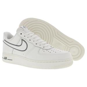 Nike Air Force 1 '07 Chaussures unisexes en cuir Sail Sail Cool Grey Style basketball - Product Image 4