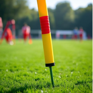 Palo de slalom flexible de PVC de 170 cm y 32 mm con resorte y punta para entrenamiento de agilidad - Product Image 3