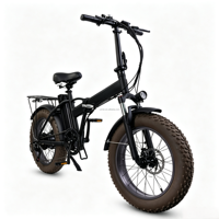 Vélo de ville pliable à pneus larges de 20 pouces, puissant, longue portée, tout-terrain, 7 vitesses, frein à disque