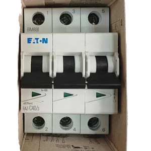 Interruptor Automático Miniatura Eaton Moeller FAZ-C40/3, 40A, Curva C, Montaje en Riel, 230V, MCB - Product Image 1