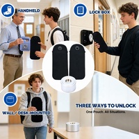 Pochette de rangement verrouillable pour téléphone portable, anti-ouverture accidentelle, avec fermeture magnétique, pour l'école