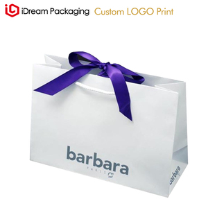 Sacs en papier personnalisés de luxe à bas prix pour le shopping, les cadeaux et l'emballage de vêtements <span class=keywords><strong>IDream</strong></span> - Product Image 4