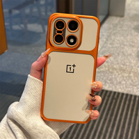 Coque de téléphone rigide translucide mate givrée avec cadre en PC plaqué ultra fin de luxe pour OnePlus 1+ Ace 6/6t/15/15T/13/13T/15R
