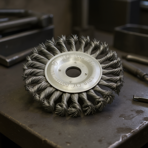 TTAKE Circular <b>Brush</b> With Twisted Knots Steel 22 Mm Abrasive For Metal Polishing - Product Image 3