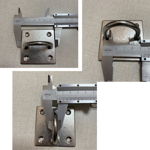 Stainless Steel Lift <b>Ring</b> 6mm Rectangular <b>Plate</b> Marine Hardware for Boat Rigging and Sail Accessories - Product Image 4