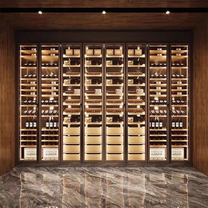 Vinoteca de Acero Inoxidable con Temperatura Constante para Hotel y Restaurante, Exhibidor de Vino Tinto, Gabinete de Whisky con Vidrio, Modelo BK035 - Product Image 6