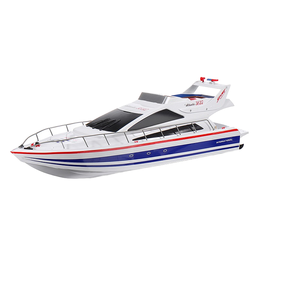 Nouveau Bateau RC Électrique Heng Long 3837 2.4G à Double Moteur Grande Vitesse Prêt à l'emploi Modèle de Bateau de Course Jouet - Bleu - Product Image 1