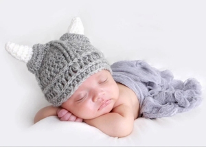 <span class=keywords><strong>Gorro</strong></span> <span class=keywords><strong>de</strong></span> punto para bebé, <span class=keywords><strong>gorro</strong></span> <span class=keywords><strong>de</strong></span> <span class=keywords><strong>lana</strong></span>, cuerno <span class=keywords><strong>de</strong></span> Toro, Crochet, Barba, hecho a mano - Product Image 4