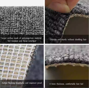 纯色高密度宽幅地毯卷环桩耐用耐磨家用办公商场b1阻燃 - Product Image 2