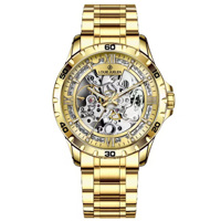 Montre mécanique automatique de luxe pour homme 9269, squelette, acier inoxydable, mouvement mécanique visible.
