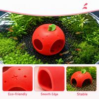 Hoogwaardige 3D-geprinte fruit- en groente speelgoed aquarium entree & uitgang vis kreeft tank schuilplaatsen micro landschappen poreus speelgoed