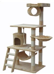 Big Wooden Scratcher Tower Luxury Real Sisal <strong>Novel</strong> Reinforced Elevated Outdoor Big <strong>Cat</strong> Tree House - Product Image 5