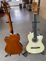 Guitare classique à corps fin de 39 pouces, guitare classique électrique, guitare avec égaliseur