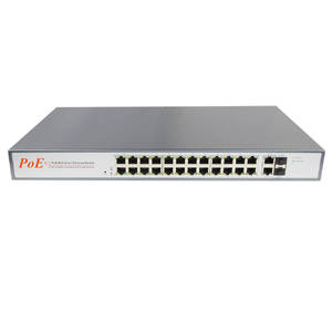 Switch POE 4CH 8CH 16CH 24CH Porte Standard con Controllo Remoto Alimentatore POE Switch di Monitoraggio 250 Metri 48V - Product Image 1