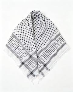 Wholesaler Adult Saudi Palestine Keffiyeh Black Shemagh Arab Premium <b>Wrap</b> Muslim Headwear <b>Head</b> Scarf for Men - Product Image 4