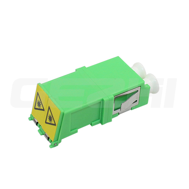 Factory Price Single Mode Lc/apc Automatic Shutter Lc Sm Dx Lc apc Duplex Optic Fiber Adapter