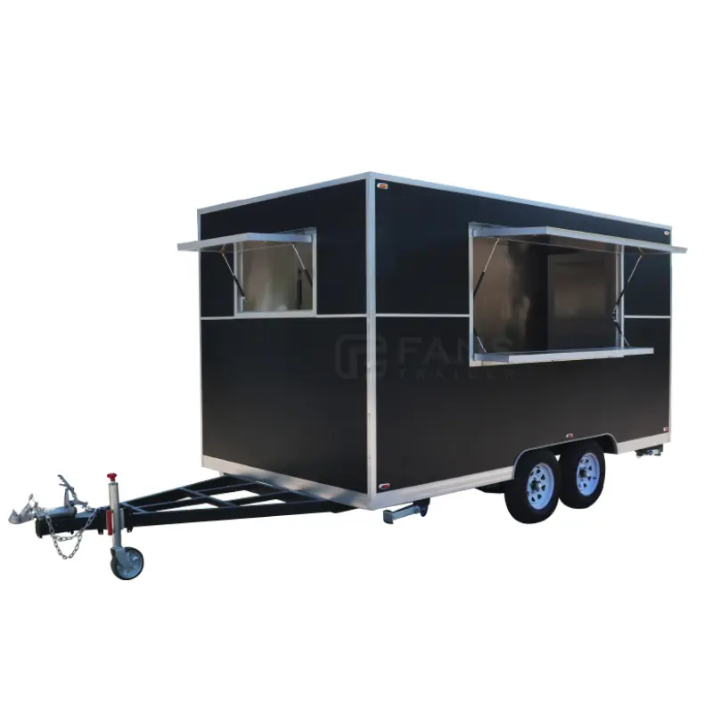 Gıda standı dondurma kamyoneti gıda kamyon mutfak sıcak köpek arabası ile ızgara