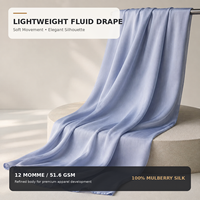 Tissu en crêpe de satin 100% soie de mûrier pour robes de créateurs et production en gros