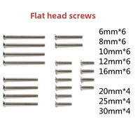 Vis à tête plate/creusée/ronde pour voiture 4x4 Tamiya YF faite maison, modèle L02 15510 15508 95415 9543, Chine continentale