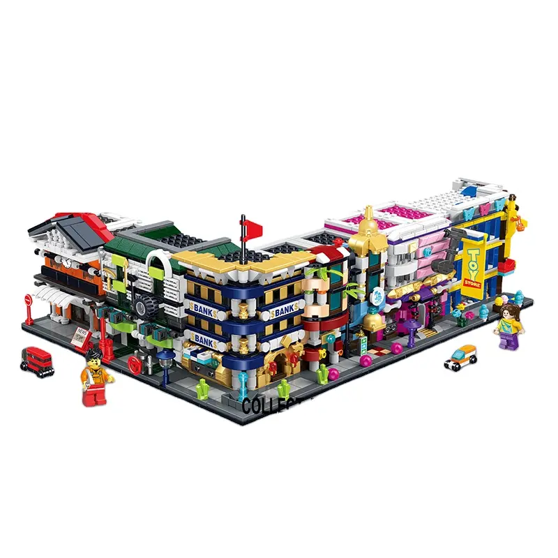 Construcción de una tienda de reparación de automóviles para niños, 310 piezas, ciudad, calle, serie, modelo, juguete, grandes bloques de construcción, a la venta