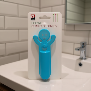Porta Cepillo De Dientes Azul Plastico Para Bao - Product Image 3