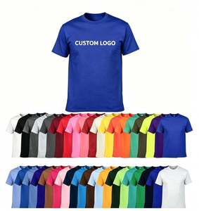 Custom Heavyweight 100% Cotton 220GSM Oversized Fit Round Neck Short Sleeve Spring Plain for Printing <b>Men</b> T <b>Shirt</b> - Product Image 3