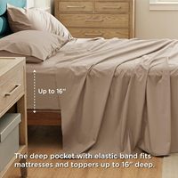 Ensemble de draps de lit Cloudland 2023 100% coton plié 4 pièces 200x90cm 300TC antibactérien HB personnalisable