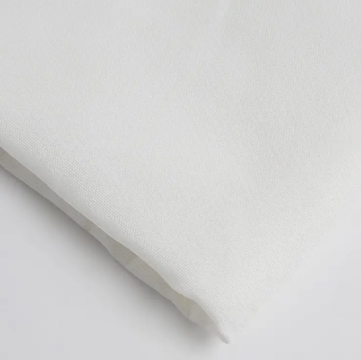 Tecido de poliéster da cor branca para a impressão da subolmação dyed