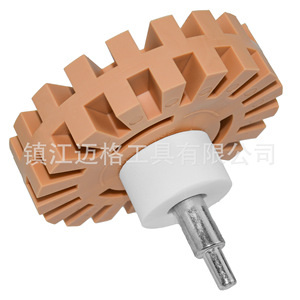 Pneumatic <b>Rubber</b> Polishing Wheel 3.5 In Threaded Shank For Car Sticker Sanding Finishing Sander - Product Image 4