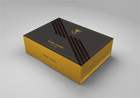 Nouvelles Boîtes d'expédition en carton ondulé personnalisées tendance, noires, pliables, avec finition UV, pelliculage mat, gaufrage et effet gelée, vente en gros