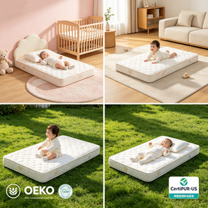 Materasso Premium per <span class=keywords><strong>Culla</strong></span> e Lettino per Bambini Certificato CertiPUR-US, Adatto a <span class=keywords><strong>Culla</strong></span> Standard e Lettino per Bambini di <span class=keywords><strong>Dimensioni</strong></span> Standard - Product Image 4