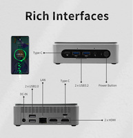 Mini PC JWIPC NUC con CPU Intel de 12.ª Generación, el Más Potente, 8 GB de RAM, M.2 DDR4, Wifi6, Windows 11, Mini Computadora de Escritorio