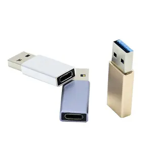 유형 c 어댑터 유형 c 여성 USB3.0 남성 충전 변환기 빠른 충전 USB 어댑터