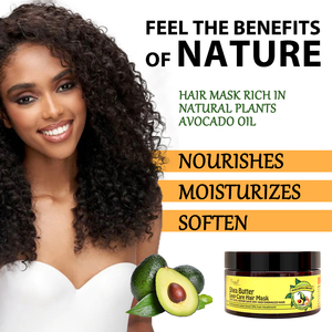 Masque capillaire réparateur profond à l'huile d'<span class=keywords><strong>avocat</strong></span> et <span class=keywords><strong>de</strong></span> noix <span class=keywords><strong>de</strong></span> coco naturelle 500 ml, adapté aux cheveux secs et abîmés, laisse les cheveux lisses et nourris - Product Image 2