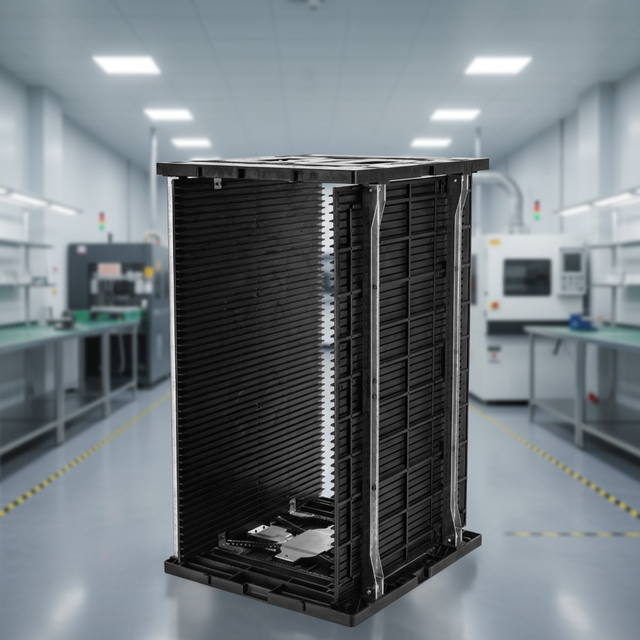 Industrial Antistatic ESD SMT PCB Magazine Rack with 50 Slots and 30kg Capacity for PCB Loader Machine