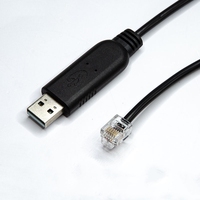 Câble de débogage USB vers RJ11/RJ12 Câble de brosse USB vers RJ11 TTL232 Câble de données électroniques à puce FTDI