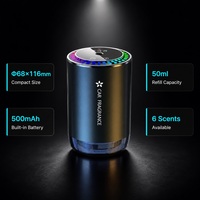 Diffuseur d'arômes intelligent pour voiture, projection de ciel étoilé, nano-atomisation, démarrage automatique AI, alliage d'aluminium, rechargeable par USB