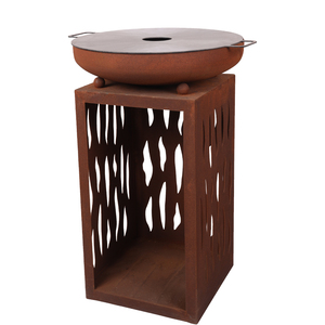 Nouvelle innovation : Plaque de cuisson robuste pour barbecue, en acier Corten rouillé, idéale pour la cuisson extérieure sur bois de chauffage – La meilleure <span class=keywords><strong>table</strong></span> de cuisson extérieure - Product Image 5