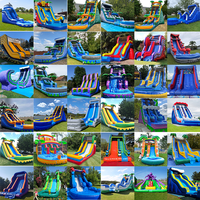 Toboggan aquatique gonflable commercial d'occasion Airmyfun A82024 Pool 26ft Red Wild Thing 22 pieds à vendre en gros