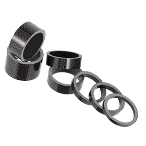 Carbon Fiber Bicycle Front Fork Washer Road Bike MTB Bicycle Stem Washers Aluminum Alloy headset Spacer