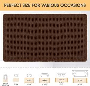 Alfombra de Baño Personalizada Súper Suave y Absorbente de Agua, Tejido Waffle, Antideslizante, para Baño - Product Image 3