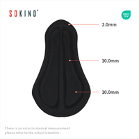 Cuissard de cyclisme Sokind Sk568 pour garçons avec coussinets en mousse, respirant, écologique, séchage rapide, Spandex/Nylon sans couture