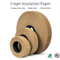 Papier crépon d'isolation électrique semi-conducteur à haute pureté et à absorption d'huile pour bobinage de transformateur
