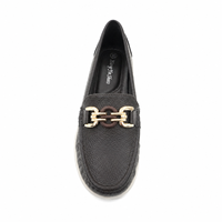 Mocassins personnalisés avec logo pour femmes, légers, lumineux, antidérapants, brodés, plateforme à semelle épaisse, mode printemps-automne, vente en gros