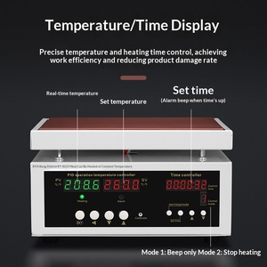 Station de chauffage à contrôle de température indépendant double zone pour soudure à refusion précise, démontage d'écran de téléphone portable et réparation LCD Intell - Product Image 3