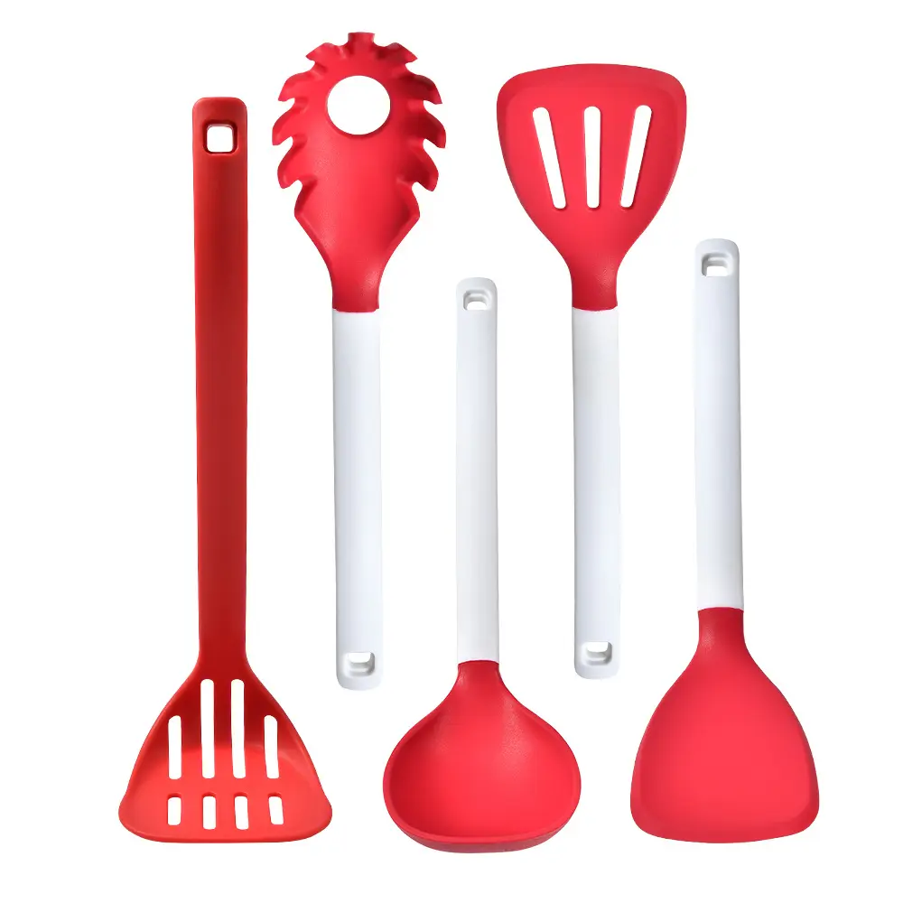 6 pièces ensemble ménage résistant aux hautes températures antiadhésif casserole pelle cuillère cuisson pelle cuillère Silicone ustensiles de cuisine