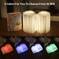 Lampe de lecture mini pliable en ABS, design lanterne en papier, sans fil, avec aimant de réfrigérateur, idéale pour les ensembles cadeaux de zones touristiques, directement de l'usine