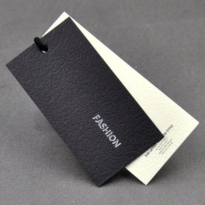 Thẻ Treo Thẻ Màu Đen Quần Áo Theo Yêu Cầu Nhãn Hiệu Đặc Biệt Quần Áo In Thẻ Nhãn Dán Dập Nóng Treo Đơn Giản - Product Image 4